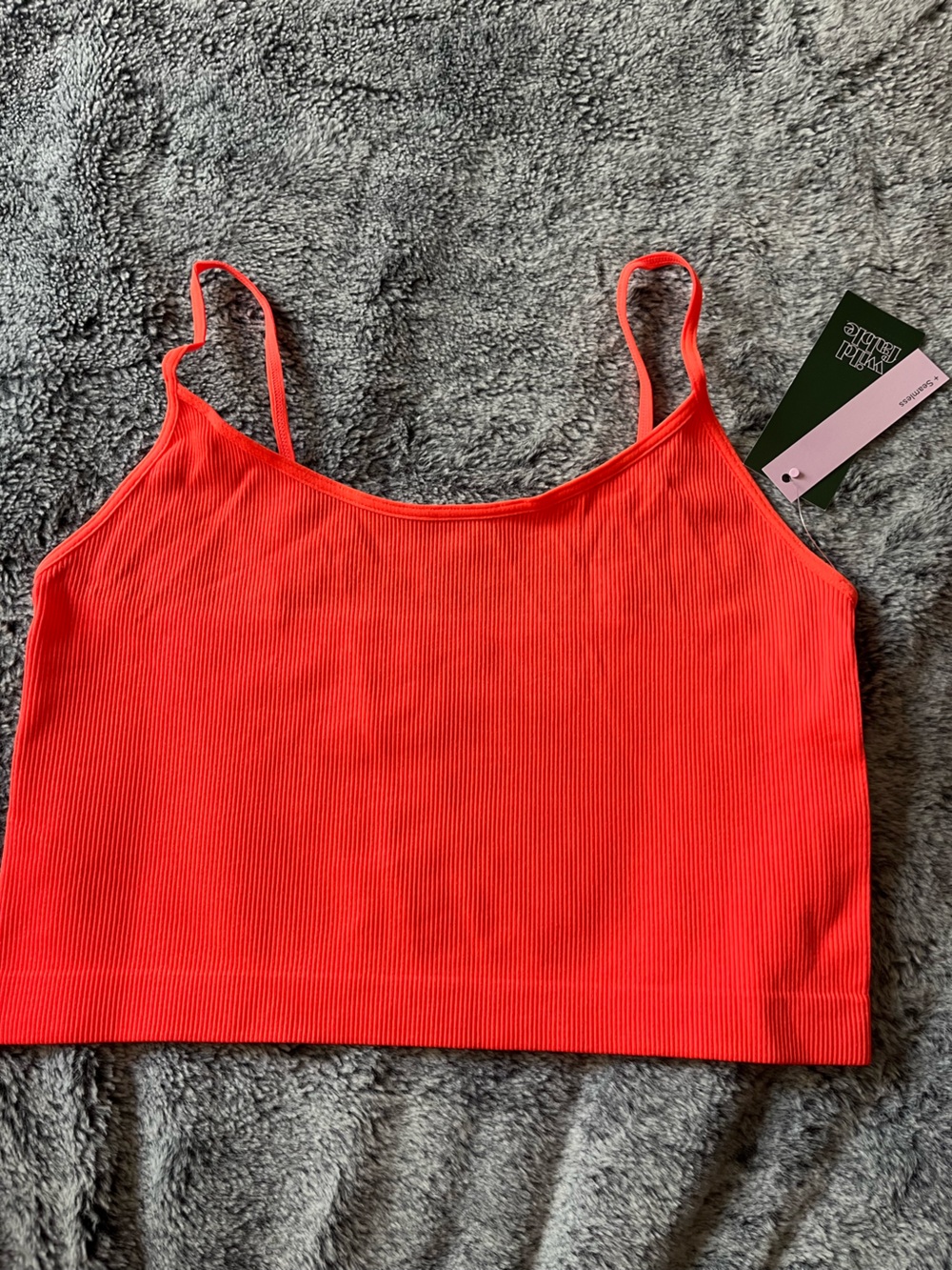 Wild Fable red ribbed tank top in  S #wildfable #ribbed - Picture 2 of 5